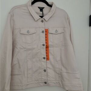 Buffalo David Bitton Women's Light Cream Jean Jacket